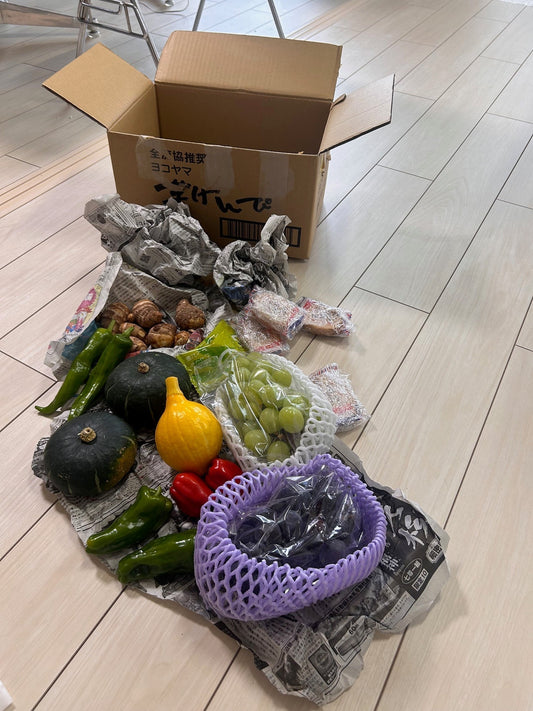実家から食材が届きました♪