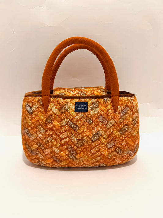 フタ付トート（中）basketry/杉綾