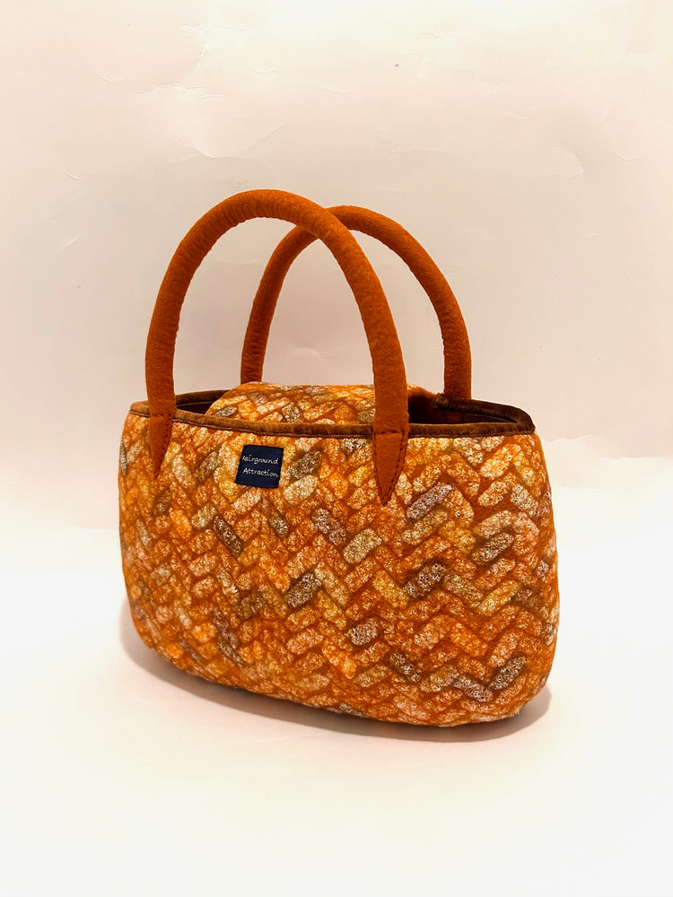 フタ付トート（中）basketry/杉綾
