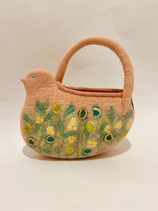 トリバッグ（ミニ）noah/鳥が運ぶ模様の物語